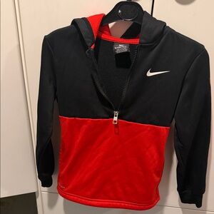 Nike Kids Black and Red Hoodie